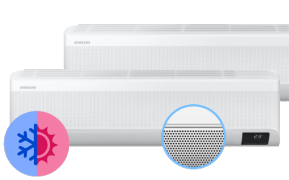 Aire Acondicionado Multi Split Samsung NEW WIND FREE INVERTER WIFI 2 x 9.000 Btu -  2 x 16m2