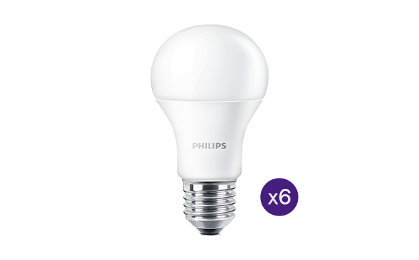 Kit 6 lampadine LED Goccia 13W (100W) - E27 - Luce Calda