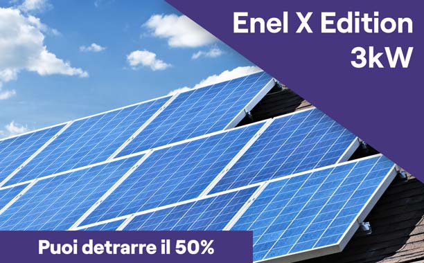 Impianto fotovoltaico da 3 kW - Enel X Edition