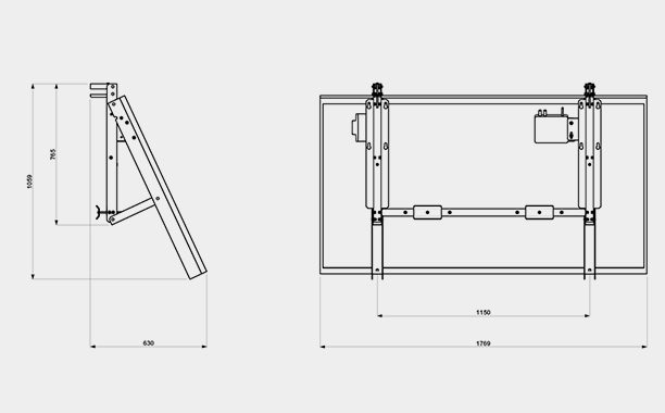 Plug&Play fotovoltaico da balcone - disegno tecnico