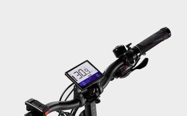 Bicicletta elettrica Smartway - MONSTER BIKE PIEGHEVOLE M3 - display